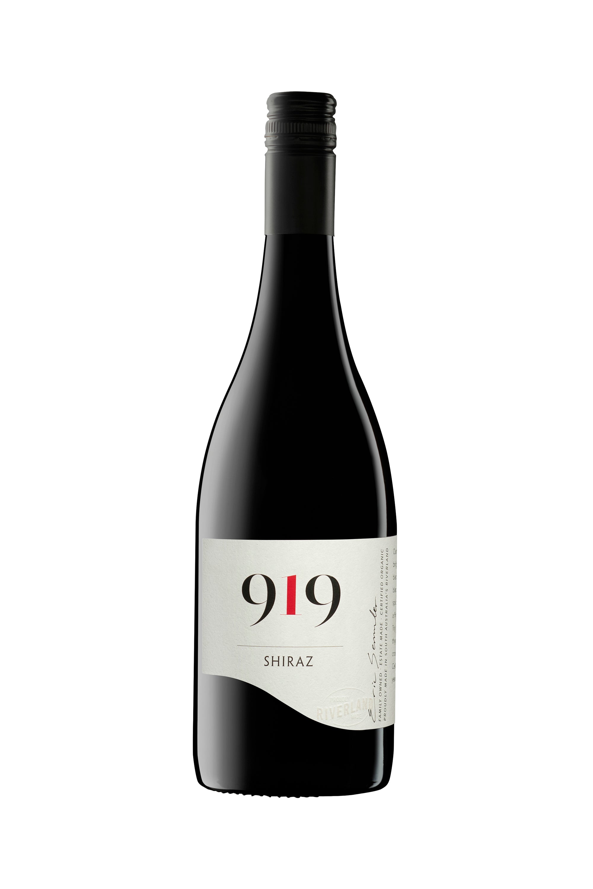 919 Reserve  Organic Shiraz 750mL
